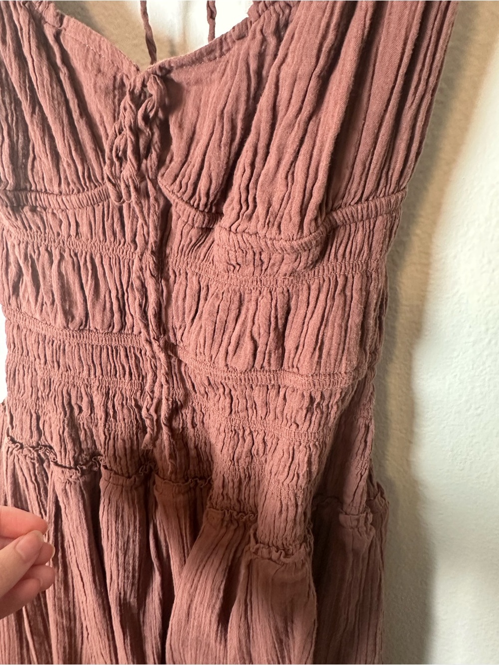Free People Feeling Bonita Maxi Dress Open Back Mocha Slice Brown Small - Picture 7 of 11